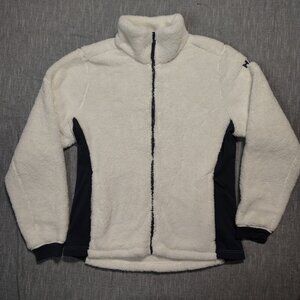 Helly Hansen Precious Fleece Jacket Womens XL Vanilla Black Full Zip